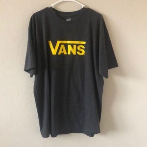vans dark grey and yellow XL